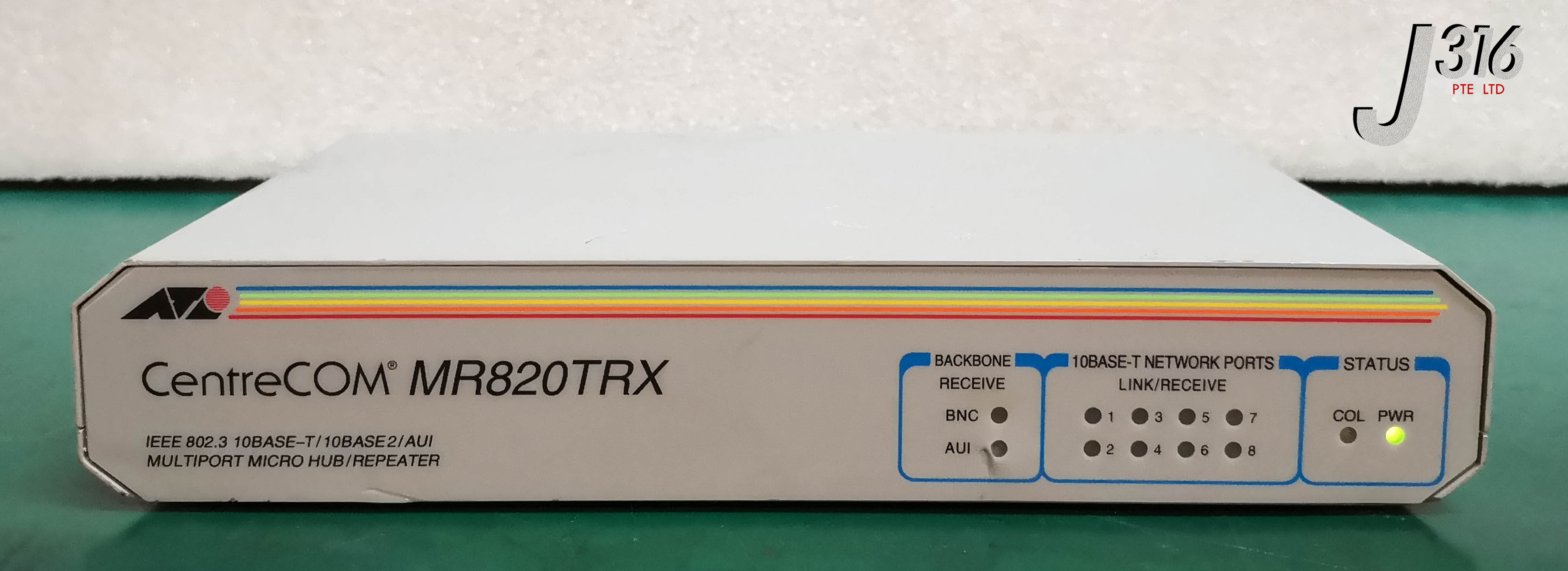 15023 ALLIED TELESIS 8-PORT ETHERNET HUB/REPEATER CENTRECOM MR820TRX –  J316Gallery